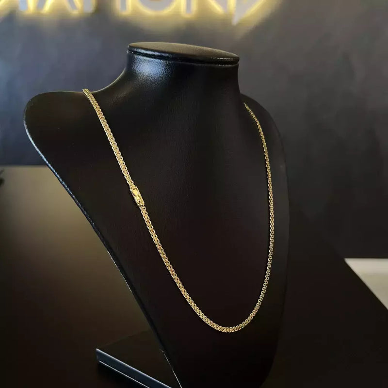 Corrente Cadeado Duplo 2,5mm (Fecho Gaveta)